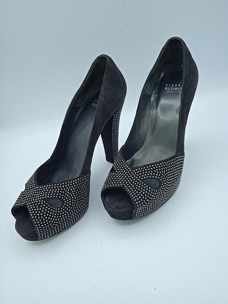 SCARPE D GRIGIE STUART WEITZMAN STRASS 39