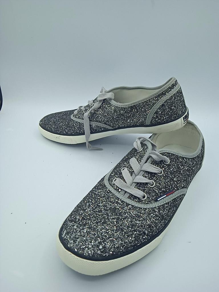 Scarpe D Argentate Glitter Hilfiger Denim N 40