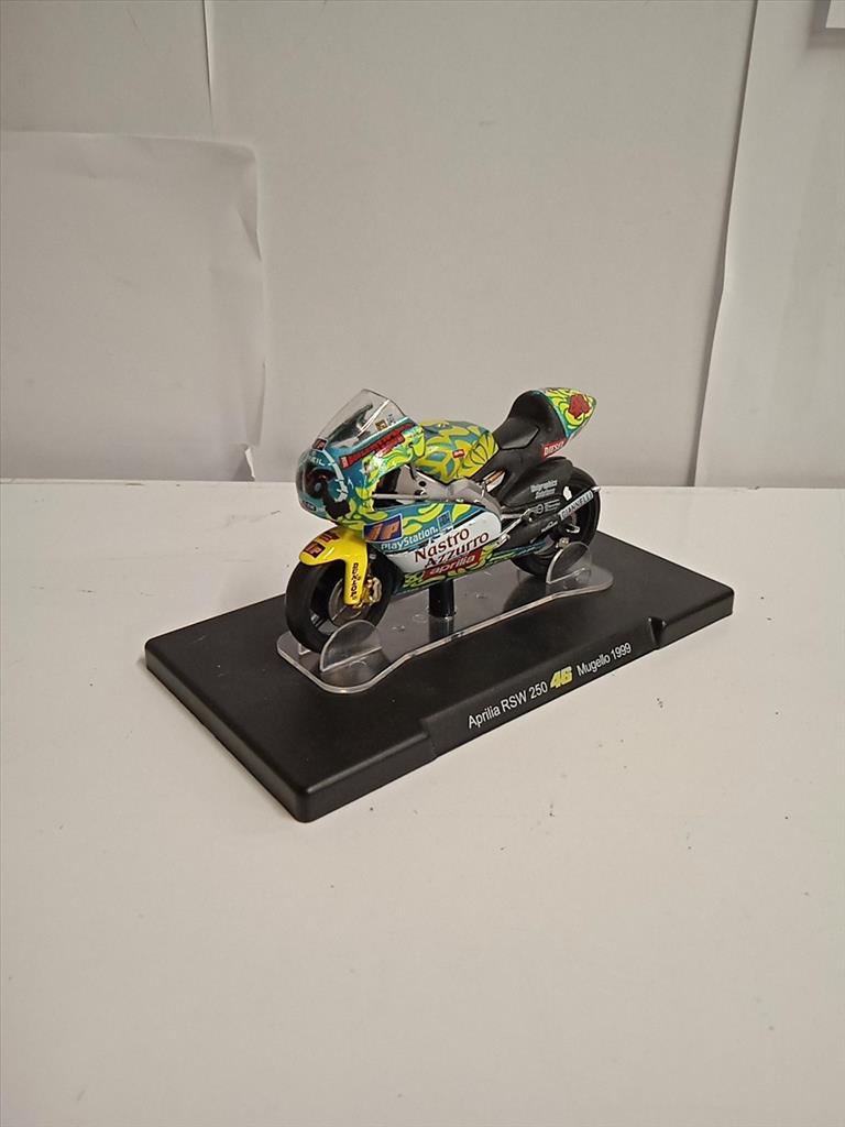 MODELLINO MOTO LEO MODELS APRILIA RSW 250 46 MUGELLO 1999