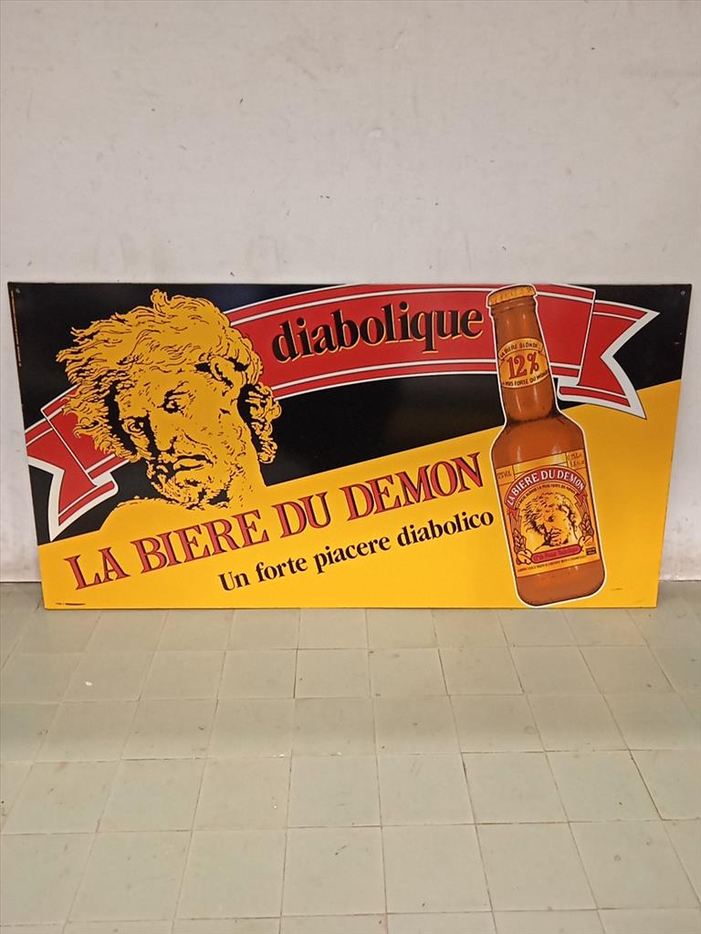 targa metallo la biere du demon