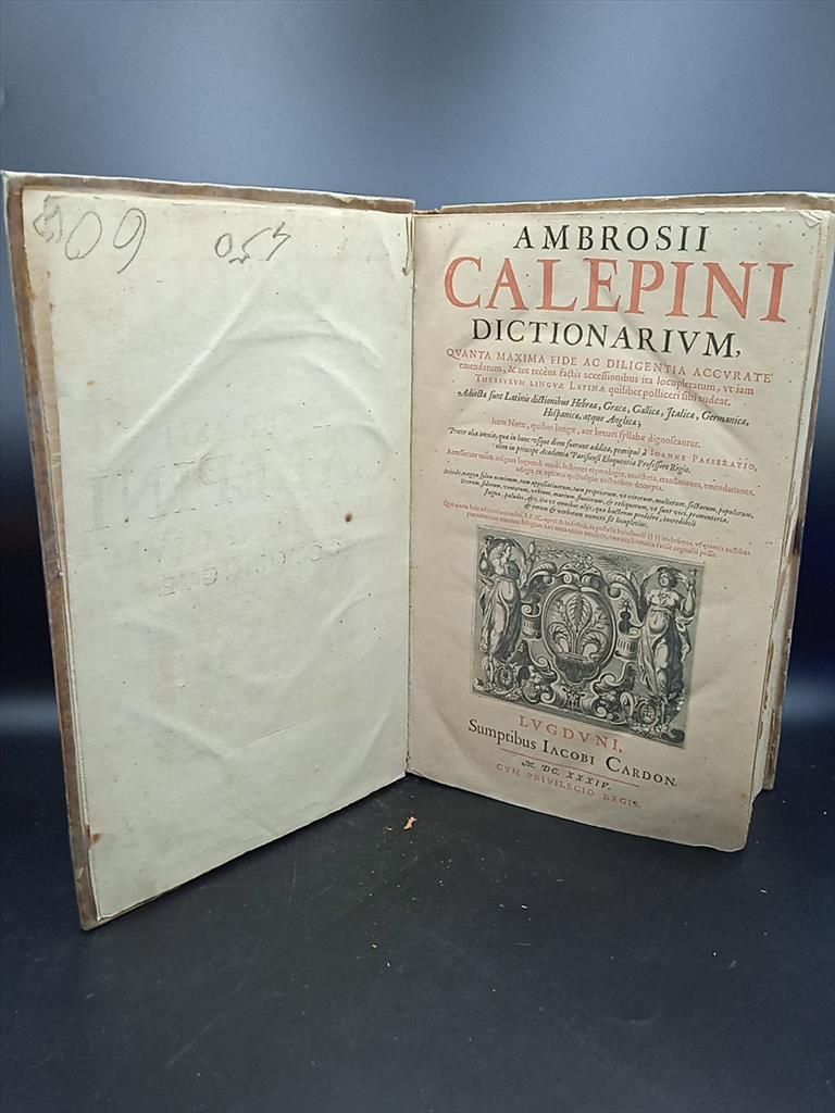 1634 Ambrosii Calepini dictionarium A-L