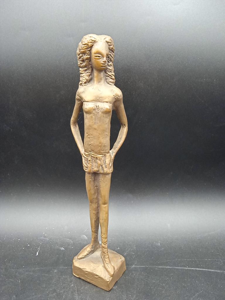 Statuetta Bronzo Firmata Pino Conte 27cm