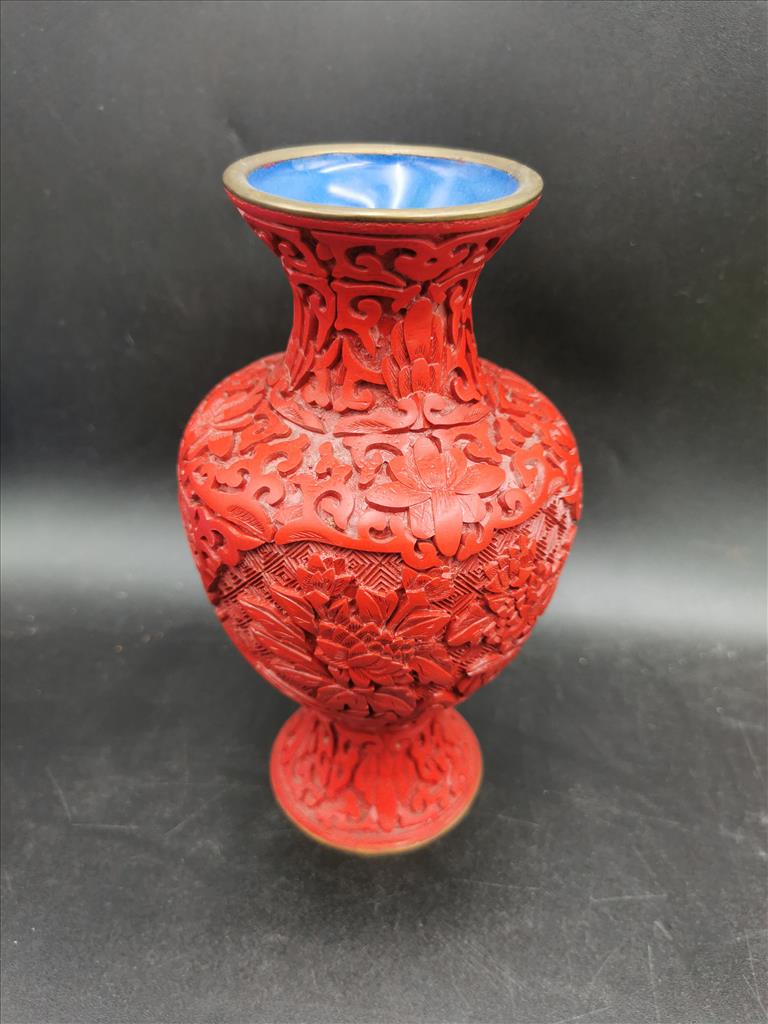 Vaso Rosso Interno Smaltato