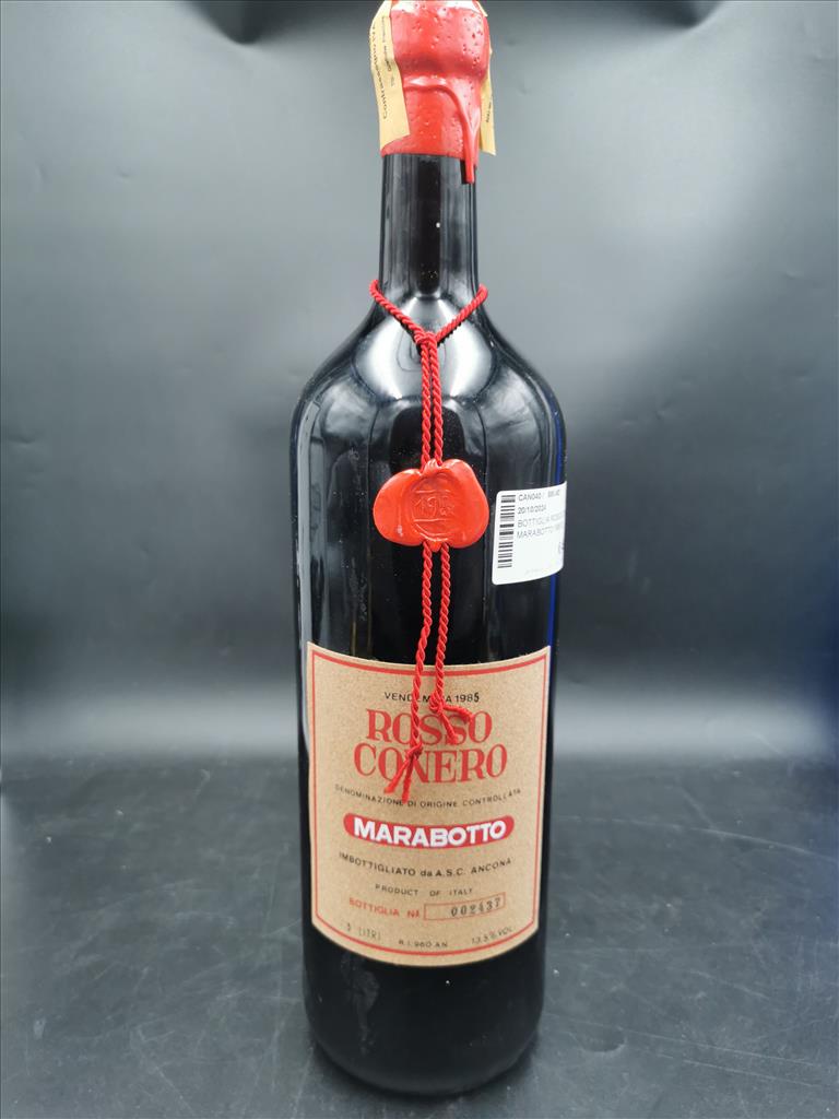 Bottiglia Rosso Conero Marabotto 1985 3l