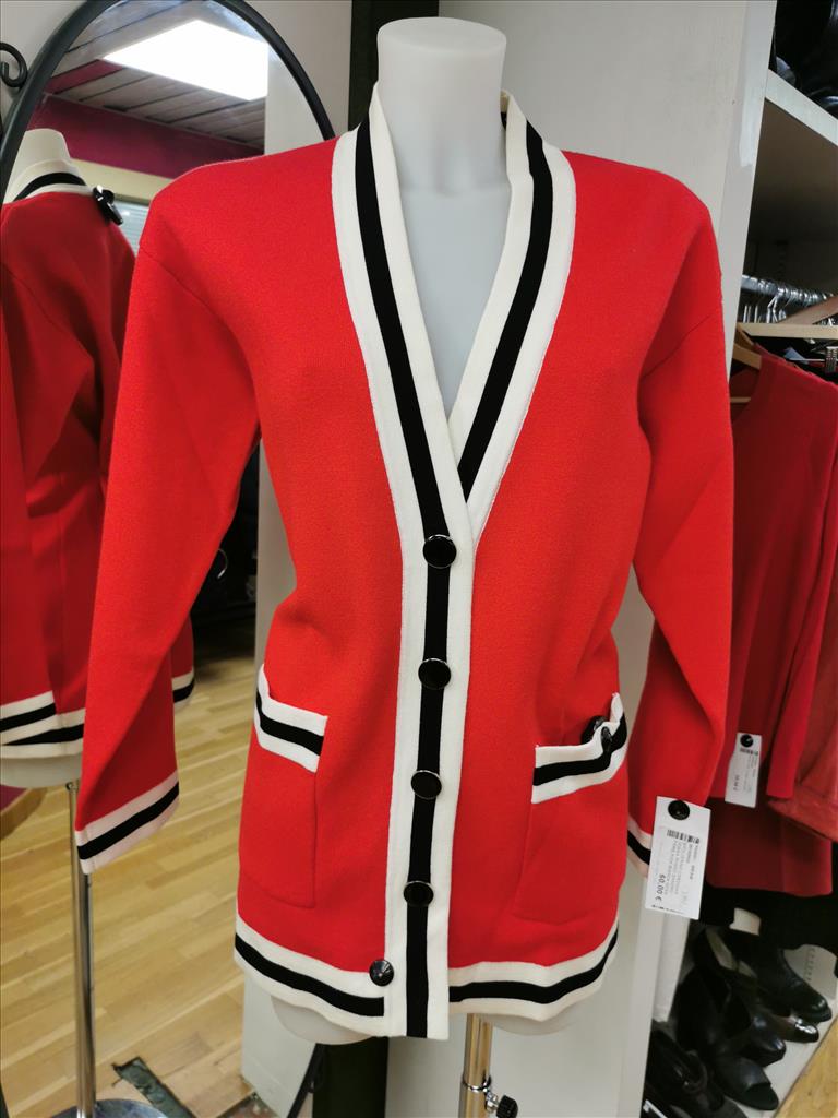 Spolverino Cardigan Donna Rosso Sandro Paris Riga Bianca Nera 