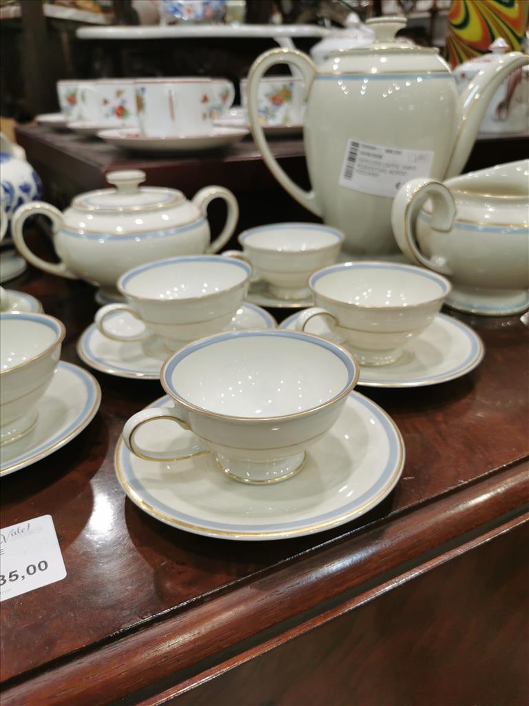 Servizio Caffe' Da6+3 Rosenthal Bordo Azzurrp