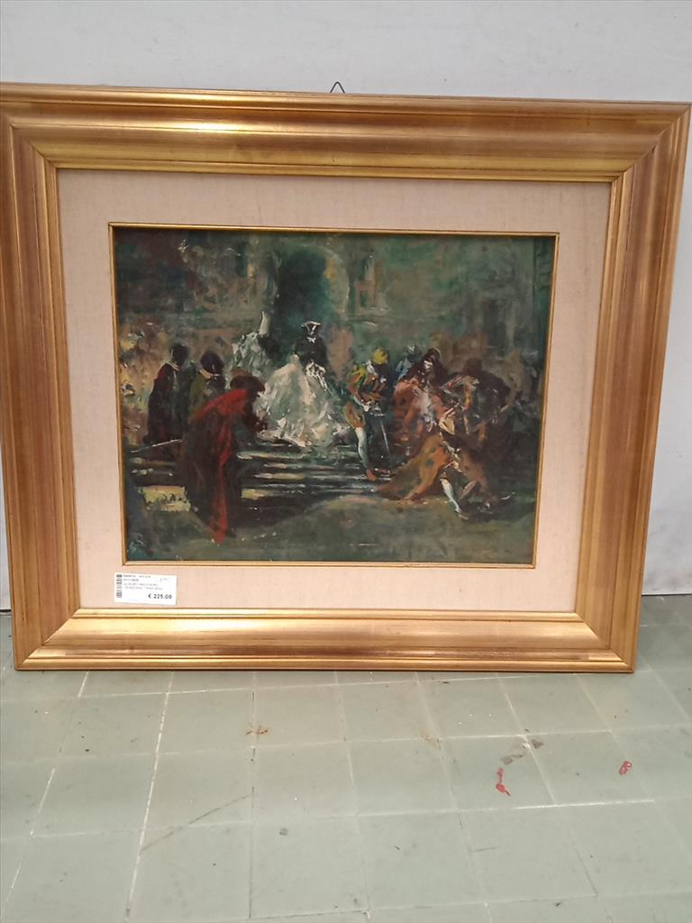 Quadro Maschere Veneziane Firma Bissi